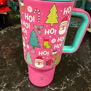 Pink MEOKY Christmas Travel Mug